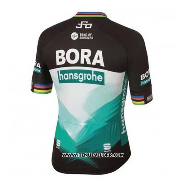 2020 Maillot Ciclismo Bora-hansgrone Vert Noir Manches Courtes et Cuissard
